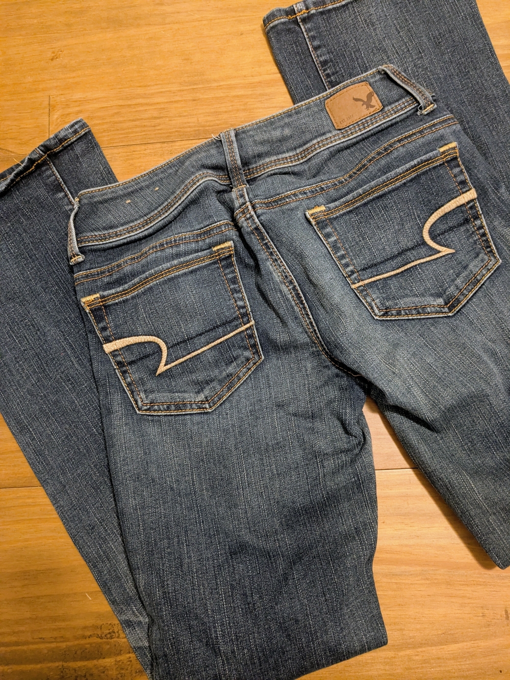 American Eagle Kick Boot Super Stretch Jeans Size 2 Short - Picture 4 of 6